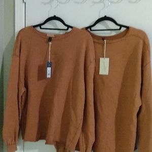 Women sweater universal Thread brown color XL